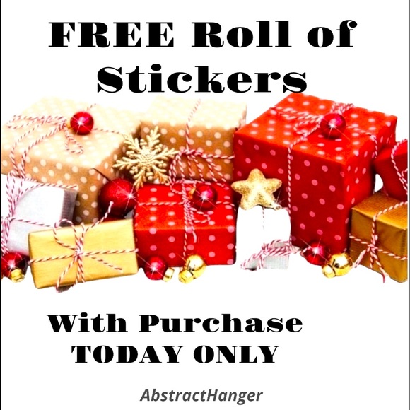 FREE Sticker Roll WITH ANY PURCHASE - TODAY ONLY SALE Daily Deal @AbstractHanger - Picture 1 of 1